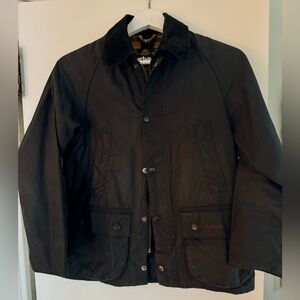 Barbour Navy Waxed Jacket